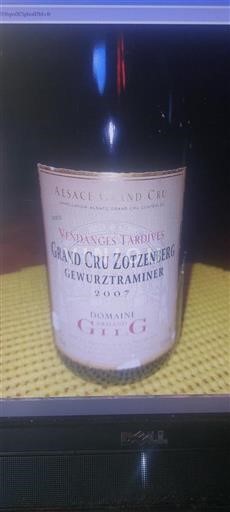 Alsace Alsace Grand Cru Grand Cru Domaine Ginglinger 2007