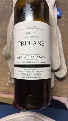 Languedoc og Roussillon Pays d'Oc Alain Chabanon Trelans 2016