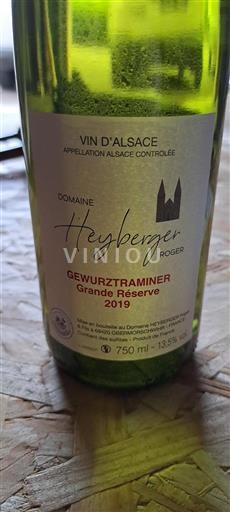 Alsace Grand Cru Heyberger Grande Réserve 2019