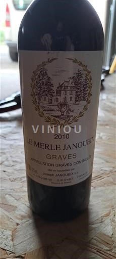 Bordeaux Graves Le Merle Janoueix 2010