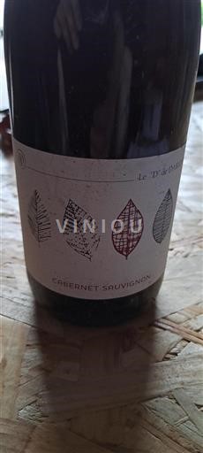 Vin Rouge sec Cabernet Sauvignon Le D de Daridan 2016 France Vallée de la Loire AOC