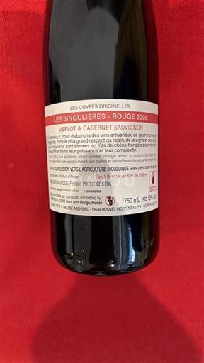 Südwestfrankreich Gers Domaine Herrebouc Les Singulières 2008