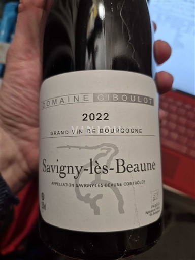 Bourgogne Savigny-lès-beaune Domaine Giboulot 2022