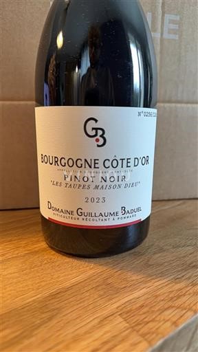 Bourgogne Bourgogne Côte d'Or Domaine Guillaume Baduel Les Taupes Maison Dieu 2023