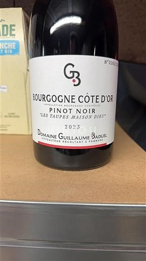 Borgoña Borgoña Côte d'Or Domaine Guillaume Baduel Les Taupes Maison Dieu 2023