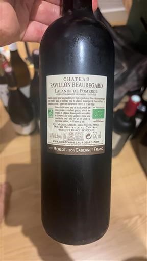 Burdeos Lalande-de-Pomerol Château Pavillon Beauregard 2016