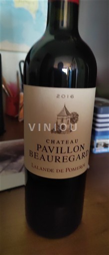 Bordeaux Lalande-de-Pomerol Château Pavillon Beauregard 2016