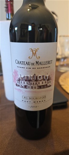 Bordeaux Haut-Médoc Château Malleret 2014