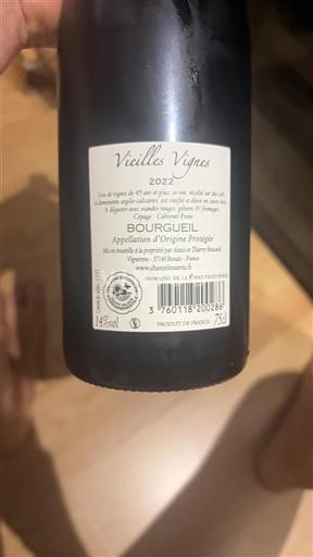 Valle del Loira Bourgueil Domaine La Chanteleuserie Vieilles Vignes 2022