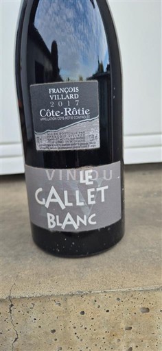 Rhône Valley Côte-Rôtie François Villard Le Gallet Blanc 2017