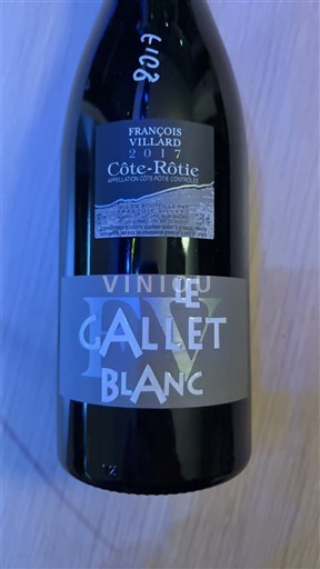Rona dolina Côte-rôtie François Villard Le Gallet Blanc 2017