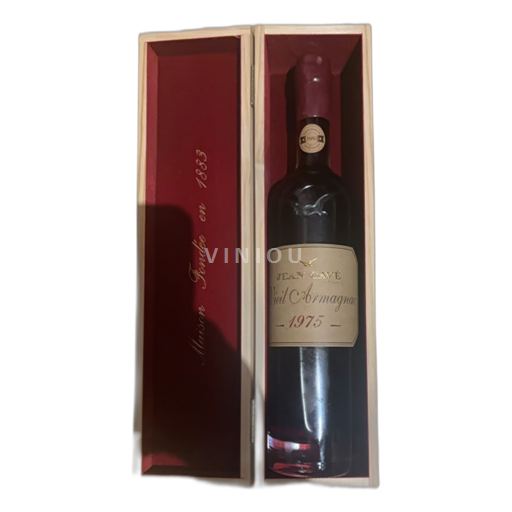 Vin Rouge sec Vieil Armagnac Jean Cavé 1975 France Sud-Ouest AOC