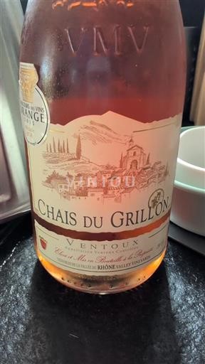 Vin Rosé sec Chais du Grillon 2014 France Vallée du Rhône Ventoux AOC