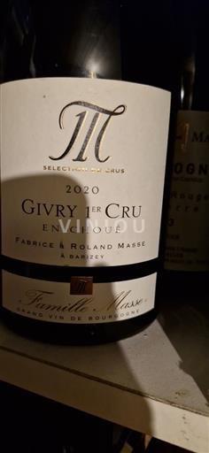 Borgonha Givry Premier Cru Famille Masse En Choué 2020