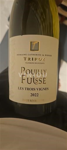 Bourgogne Pouilly-fuissé Domaine Catherine & Didier Tripoz Les Trois Vignes 2022