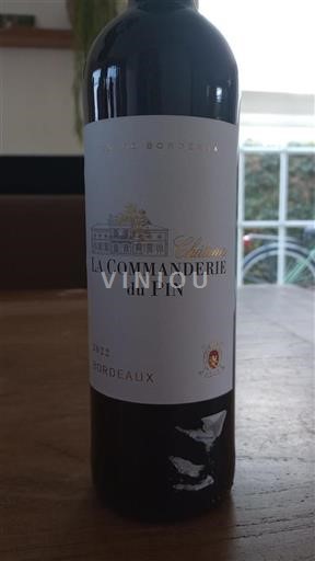 Bordeaux Château La Commanderie du Pin 2022