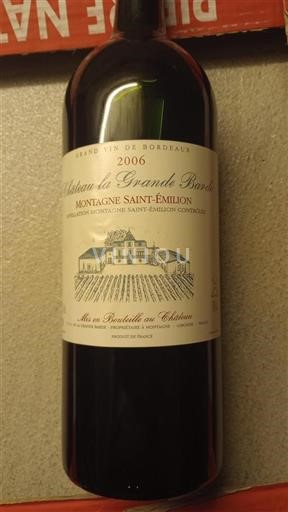 Bordeaux Montagne-Saint-Émilion Château La Grande Barde 2006