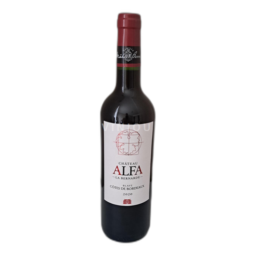 Bordeaux Blaye Chateau Alfa la Bernarde 2020