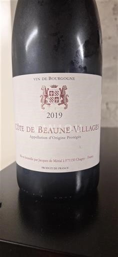 Bourgogne Côte de Beaune-byar Jacques de Méral 2019