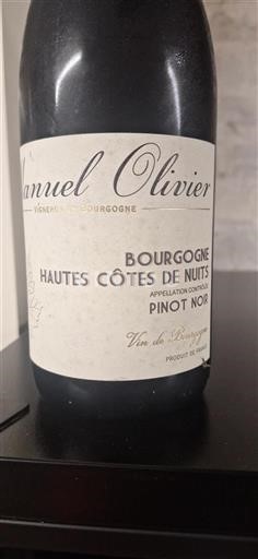 Bourgogne Hautes Côtes de Nuits Manuel Olivier 2017