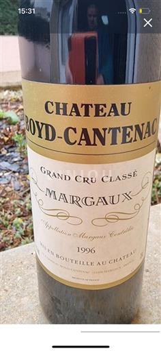 Bordeaux Margaux Grand Cru Boyd-Cantenac 1996