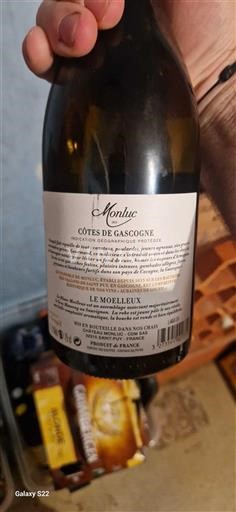 Tây Nam Côtes de Gascogne Château Monluc Le Moelleux Không niên vụ