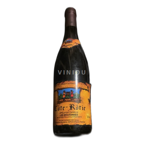 Rhônen laakso Côte-rôtie Domaine Bonnefond Les Moutonnes 2006