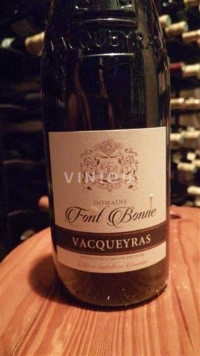 Thung lũng Rhône Vacqueyras Font Bonne 2016