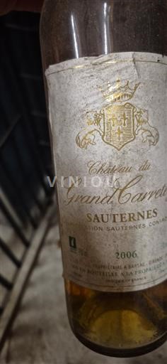 Bordeaux Sauternes Château Grand Carretey 2006