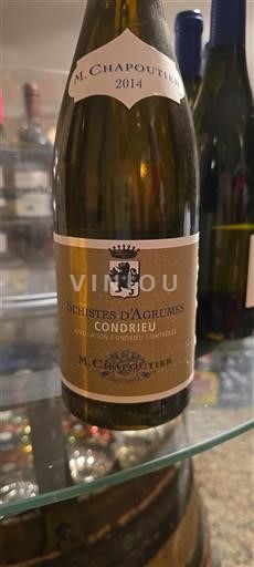Thung lũng Rhône Condrieu M. Chapoutier Schistes d'Agrumes 2014