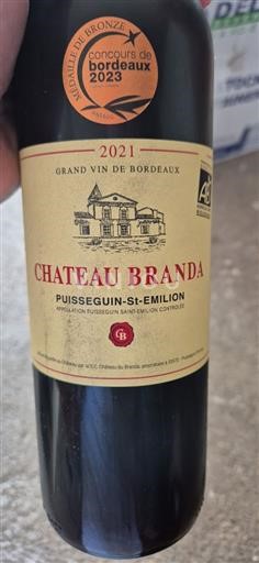 Burdeos Puisseguin-saint-émilion Château Branda 2021