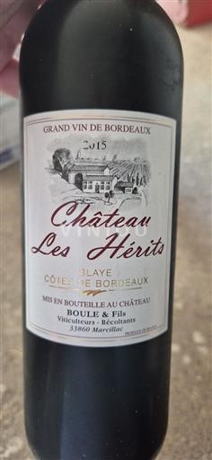 Bordeaux Blaye-côtes-de-bordeaux Château Les Hérits 2015