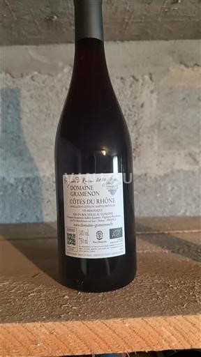 Vin Rouge sec Domaine Gramenon 2024 France Vallée du Rhône Côtes-du-rhône AOC bio