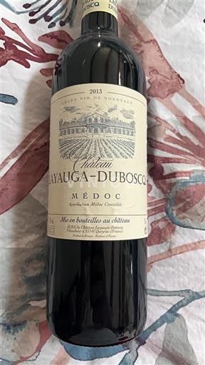 Bordéus Médoc Château Layauga-Duboscq 2013