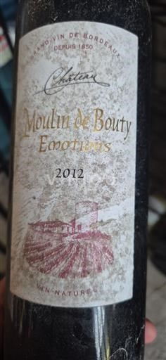 Bordeaux Montagne-Saint-Émilion Château Moulin de Bouty Emotions 2012