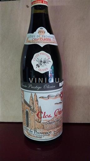 Provansa Côtes-de-Provence Cru Classé Clos Cibonne Prestige Olivier 2014