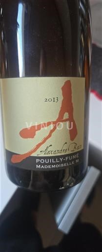 Valle del Loira Pouilly-fumé Alexandre Bain Mademoiselle M 2013