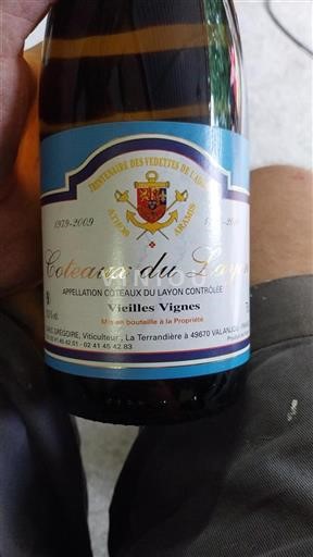 Loire Valley Coteaux-du-Layon GAEC Grégoire Vieilles Vignes 2009