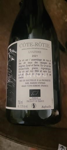 Rhône Valley Côte-Rôtie Maison Stephan L'Ultime 2021