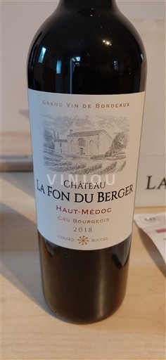 Bordeaux Haut-Médoc Cru Bourgeois Château La Fon du Berger 2018