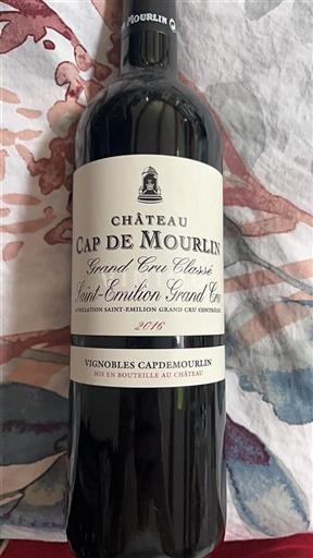 Bordeaux Saint-Émilion Grand Cru Grand Cru Cap de Mourlin 2016