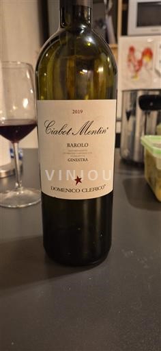 Vine Rouge sec Ciabot Mentin Ginestra Domenico Clerico 2019 Italien Piemonte Barolo DOC