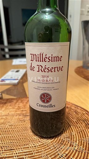 Sud-Ovest Madiran Crouseilles Millésime de Réserve 2014