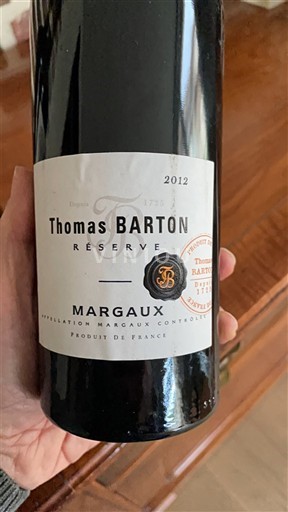 Burdeos Margaux Thomas Barton Réserve 2012