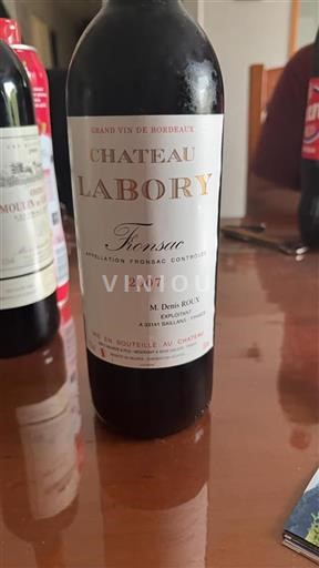 Bordéus Fronsac Château Labory 2007