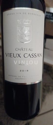 Bordeaux Médoc Château Vieux Cassan 2018