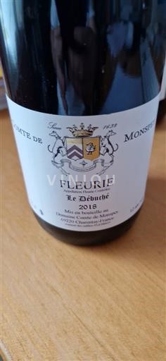 Beaujolais Fleurie Domaine Comte de Monsepy Le Débuché 2018