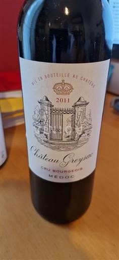 Bordéus Médoc Cru Bourgeois Château Greysac 2011