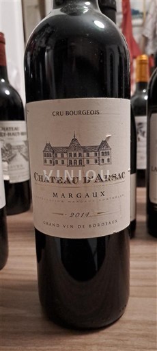 Bordeaux Margaux Cru Bourgeois Château Arsac 2014
