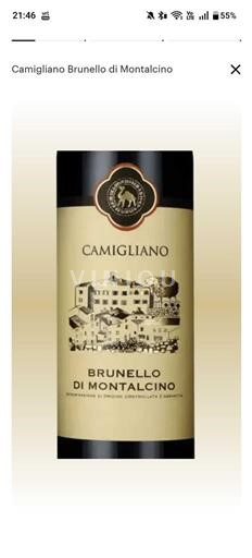 Tuscan Wines Brunello di Montalcino Camigliano 2016